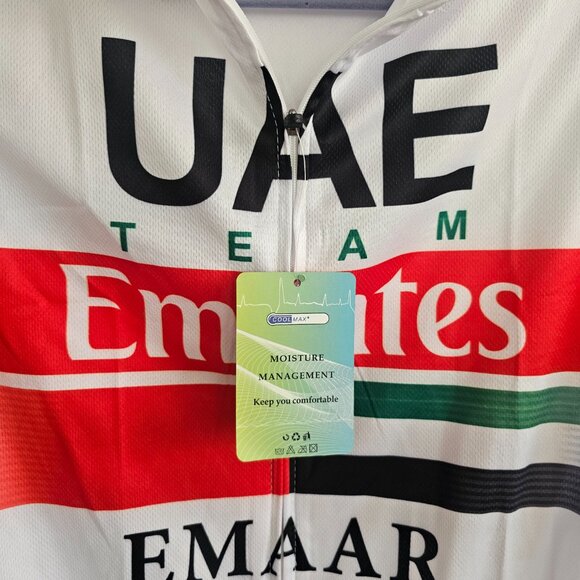 NWT UAE Cycling Jumpsuit Cycling Bodysuit Short Sleeve - Picture 7 of 10